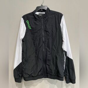 Oakley Full Zip Nylon Track Jacket - windbreaker mens small